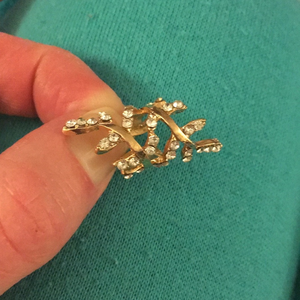 Sparkling Bling Stones Gold CZ Climbing Vine Boho Ear Earring Cuff 2/$18 - Picture 2 of 5